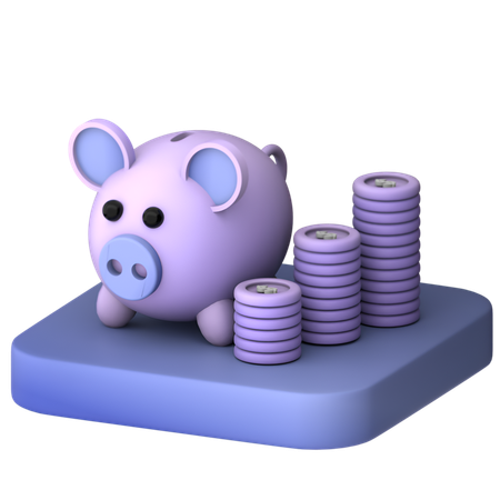 Piggy Bank  3D Icon