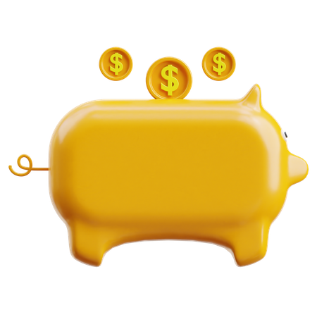 Piggy Bank  3D Icon