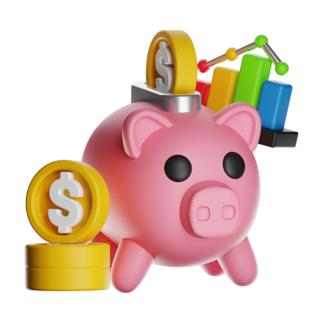 Piggy Bank  3D Icon