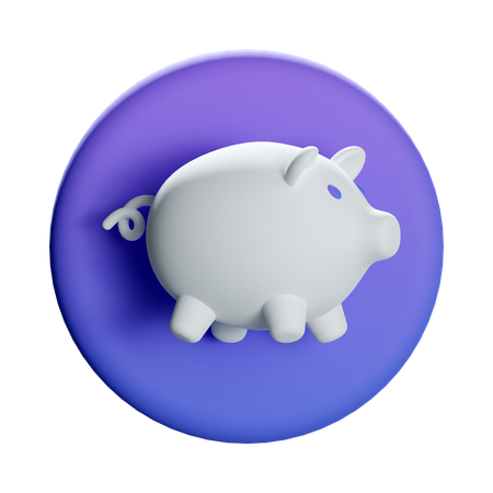 Piggy Bank  3D Icon
