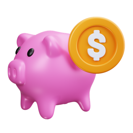 Piggy Bank  3D Icon