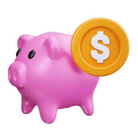 Piggy Bank  3D Icon