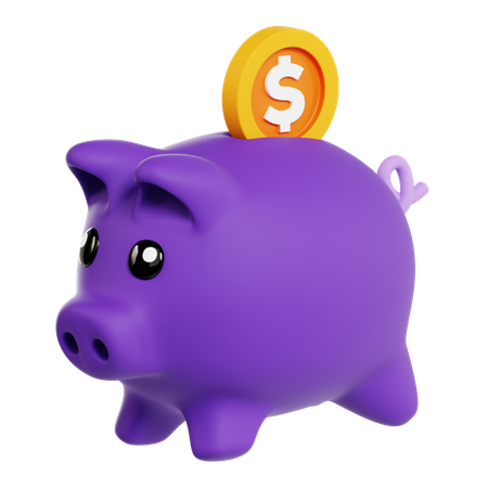 Piggy Bank  3D Icon