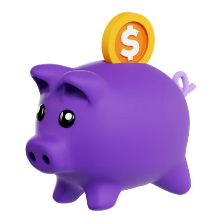 Piggy Bank  3D Icon