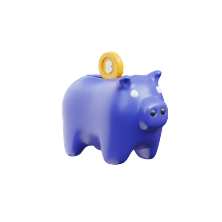 Piggy Bank  3D Icon