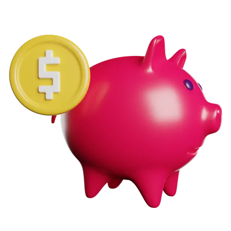 Piggy Bank  3D Icon