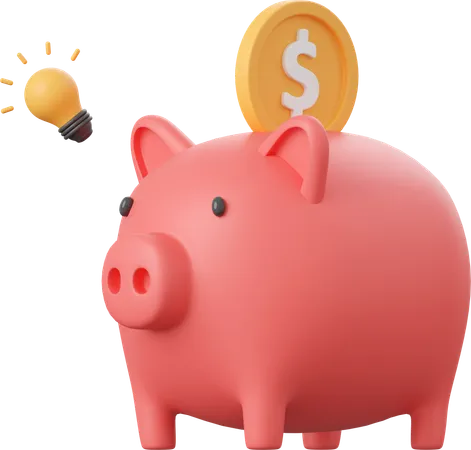 Piggy Bank  3D Icon