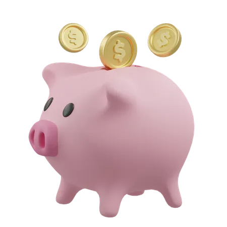 Piggy Bank  3D Icon