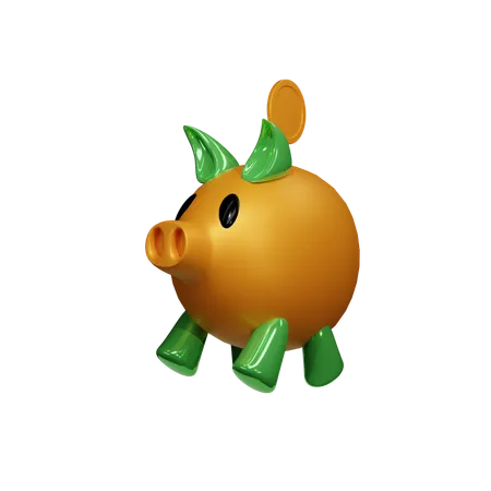 Piggy Bank  3D Icon