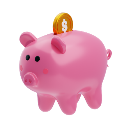 Piggy Bank  3D Icon