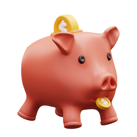 Piggy Bank  3D Icon