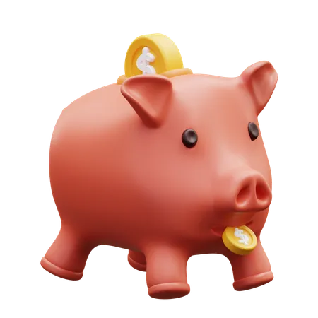 Piggy Bank  3D Icon