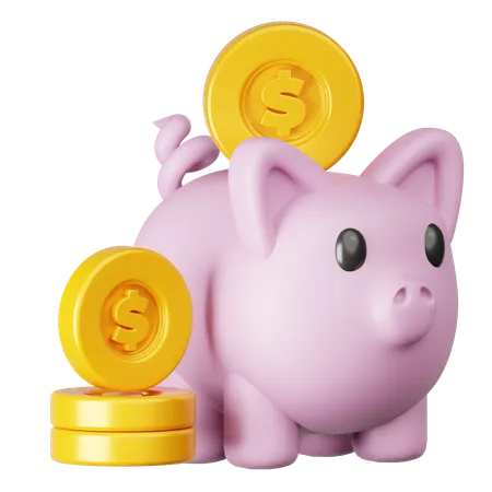 Piggy Bank  3D Icon