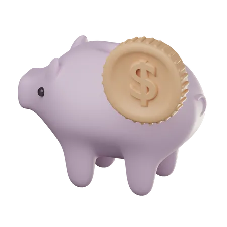 Piggy Bank  3D Icon