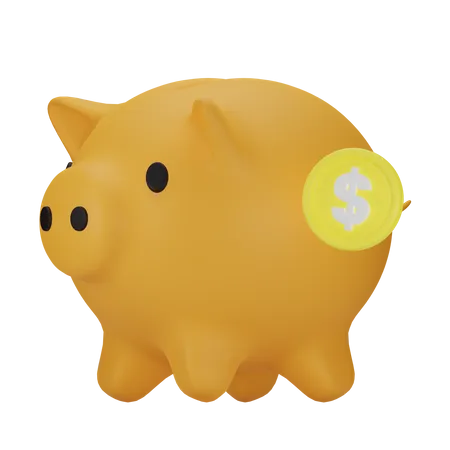 Piggy Bank  3D Icon