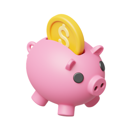 Piggy Bank  3D Icon