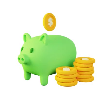 Piggy Bank  3D Icon