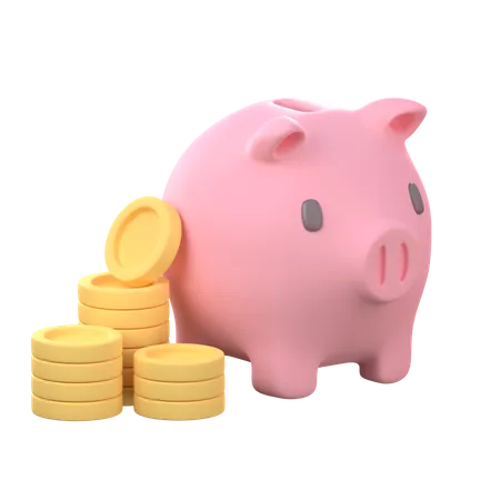 Piggy Bank  3D Icon