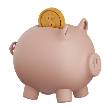 Piggy Bank  3D Icon