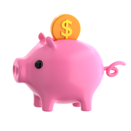 Piggy Bank  3D Icon