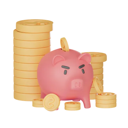 Piggy Bank  3D Icon