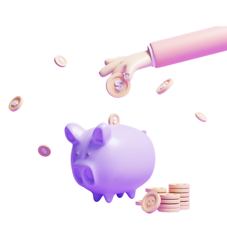 Piggy Bank  3D Icon