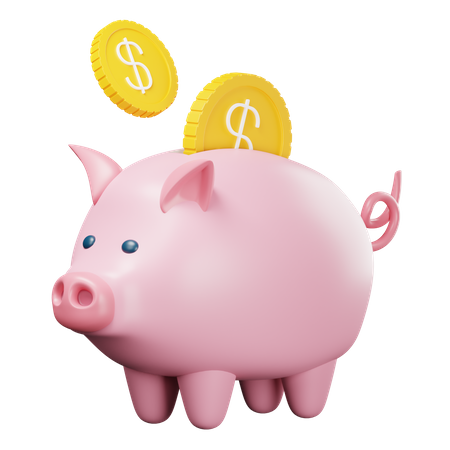 Piggy Bank  3D Icon