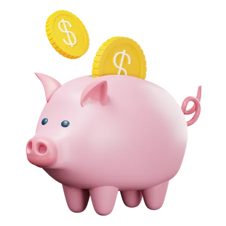 Piggy Bank  3D Icon