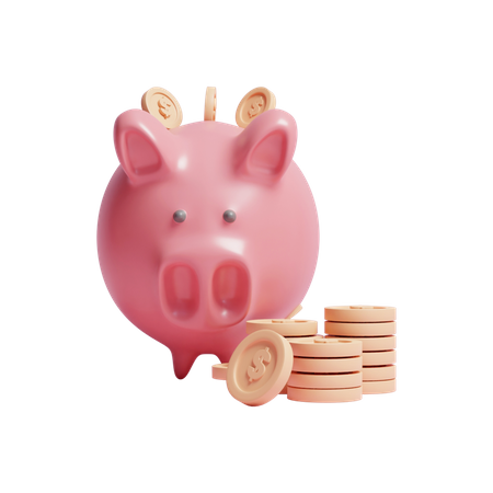 Piggy Bank  3D Icon