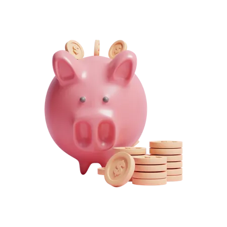 Piggy Bank  3D Icon