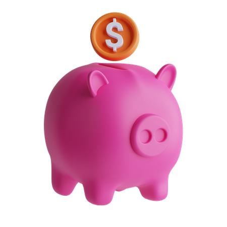 Piggy Bank  3D Icon