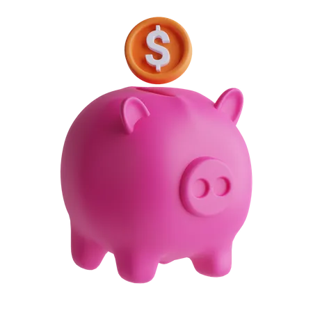 Piggy Bank  3D Icon