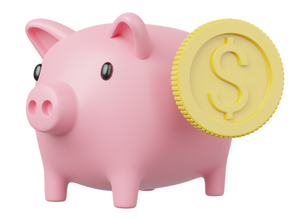 Piggy Bank  3D Icon