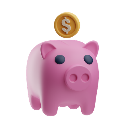 Piggy Bank  3D Icon