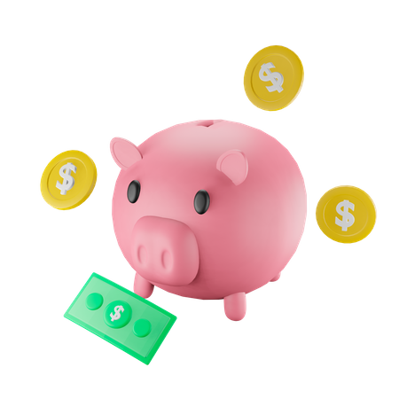 Piggy Bank  3D Icon