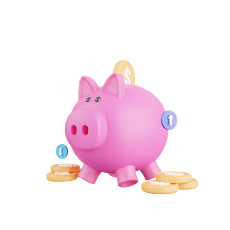 Piggy bank  3D Icon