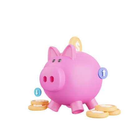 Piggy bank  3D Icon