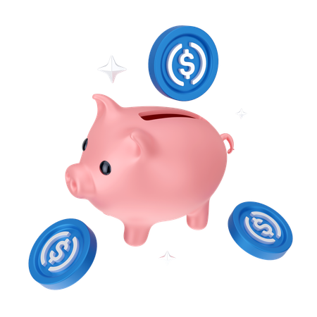 Piggy bank  3D Icon