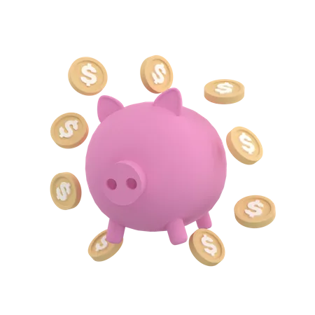 Piggy Bank  3D Icon