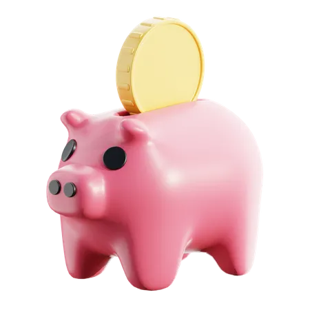 Piggy Bank  3D Icon