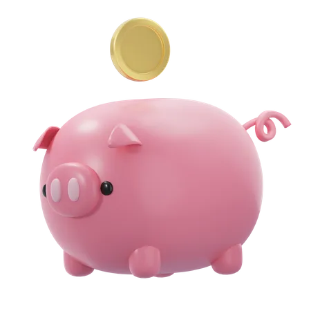 Piggy Bank  3D Icon