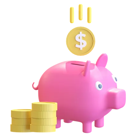 Piggy Bank  3D Icon