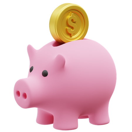 Piggy Bank  3D Icon