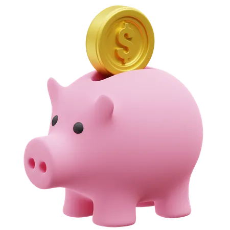Piggy Bank  3D Icon