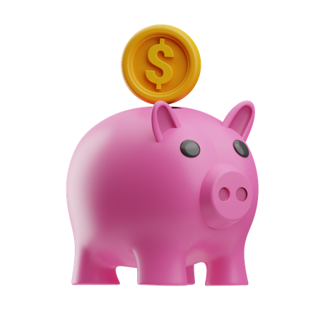 Piggy bank  3D Icon