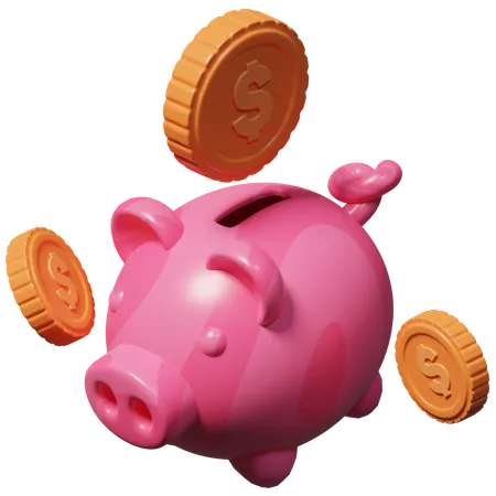 Piggy Bank  3D Icon