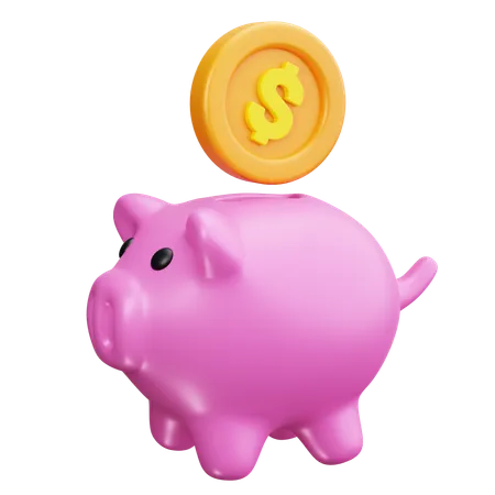 Piggy Bank  3D Icon