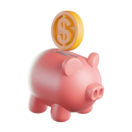 Piggy Bank  3D Icon