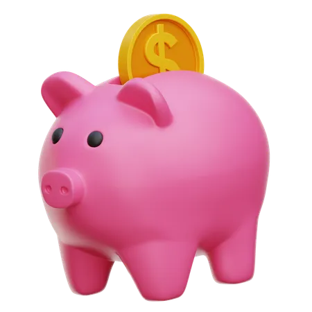 Piggy Bank  3D Icon