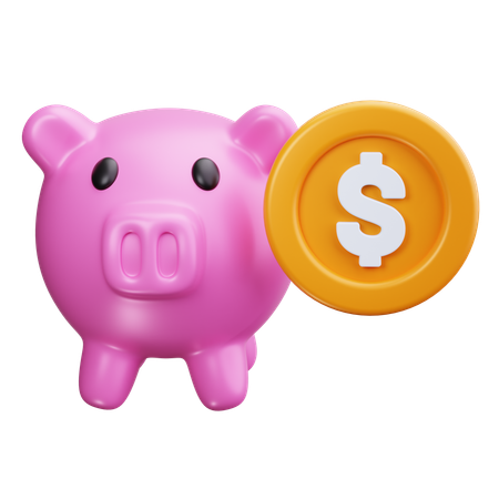 Piggy Bank  3D Icon